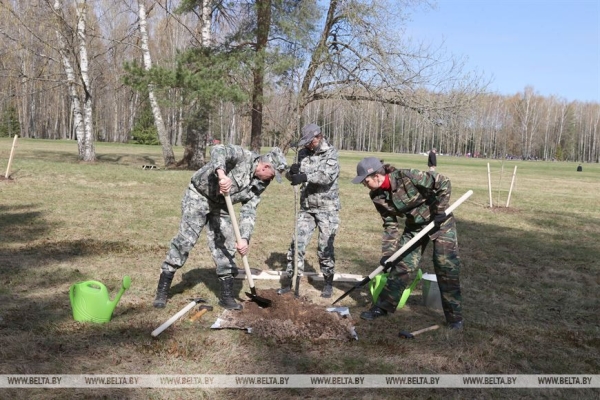 "Каждый год надо привносить изюминку". Лукашенко на субботнике трудится в мемориальном комплексе "Хатынь" "Каждый год надо привносить изюминку". Лукашенко на субботнике трудится в мемориальном комплексе "Хатынь"